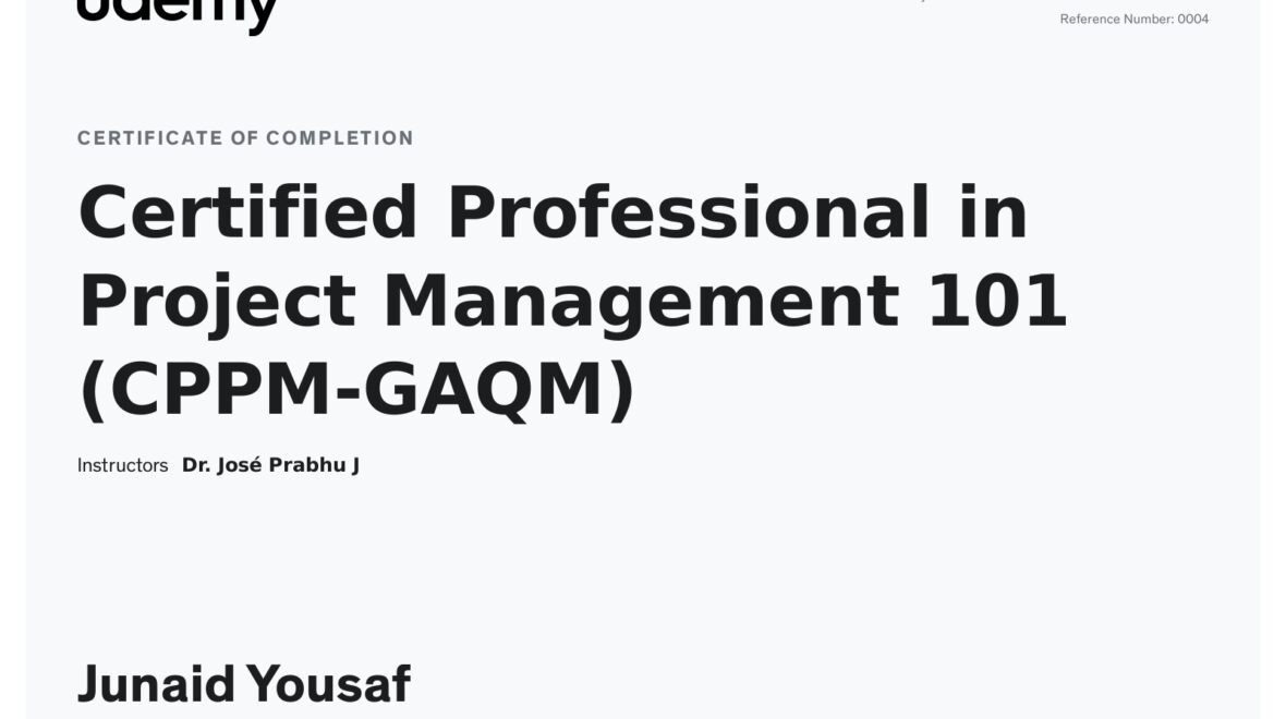 Embarking on a Project Management Odyssey: The CPPM-GAQM Certification Journey